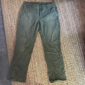 BONOBOS 35/32 STRAIGHT LEG CHINO OLIVE GREEN